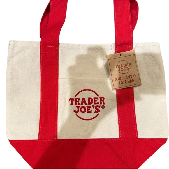Trader Joe’s Red Mini Tote - Picture 2 of 5